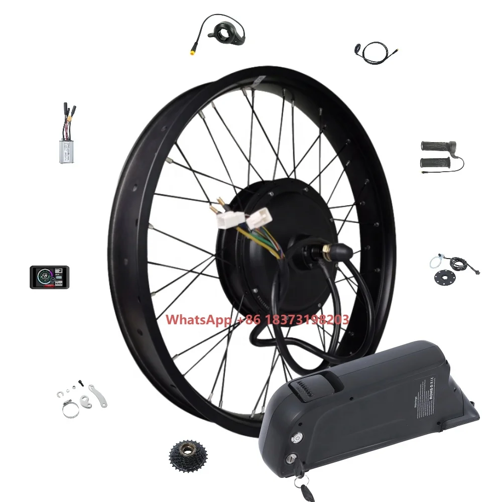 Ebike Conversion Kit 72V 3000W - ホットセール中 72Vリチウム電池 3000wブラシレスハブモーター バイク電動化キット 電動自転車変換キット