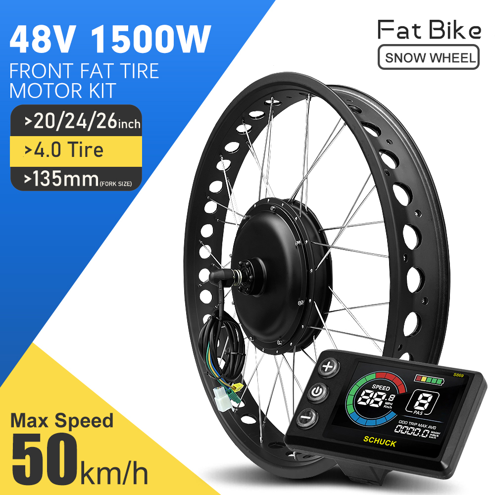 電動自転車ファットコンバージョンキット 48V1500W 2 - 72V 5000W Hub Motor Kit のレビューと価格