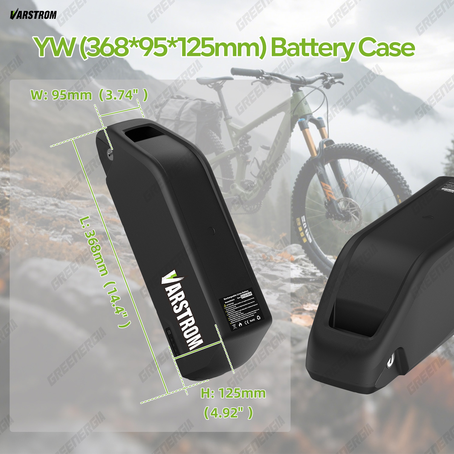 ハイロン電動自転車バッテリー 20AH 13AH - 52V - Ebike Battery 48V 20Ah Hailong のレビューと価格