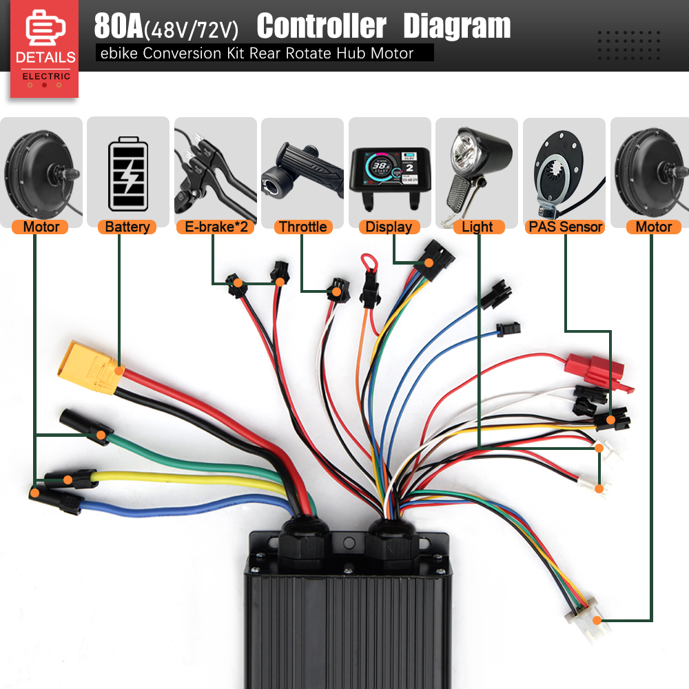 72V 3000W MTX39 E-バイク変換キットブラシレ - 72V 5000W Hub Motor Kit のレビューと価格