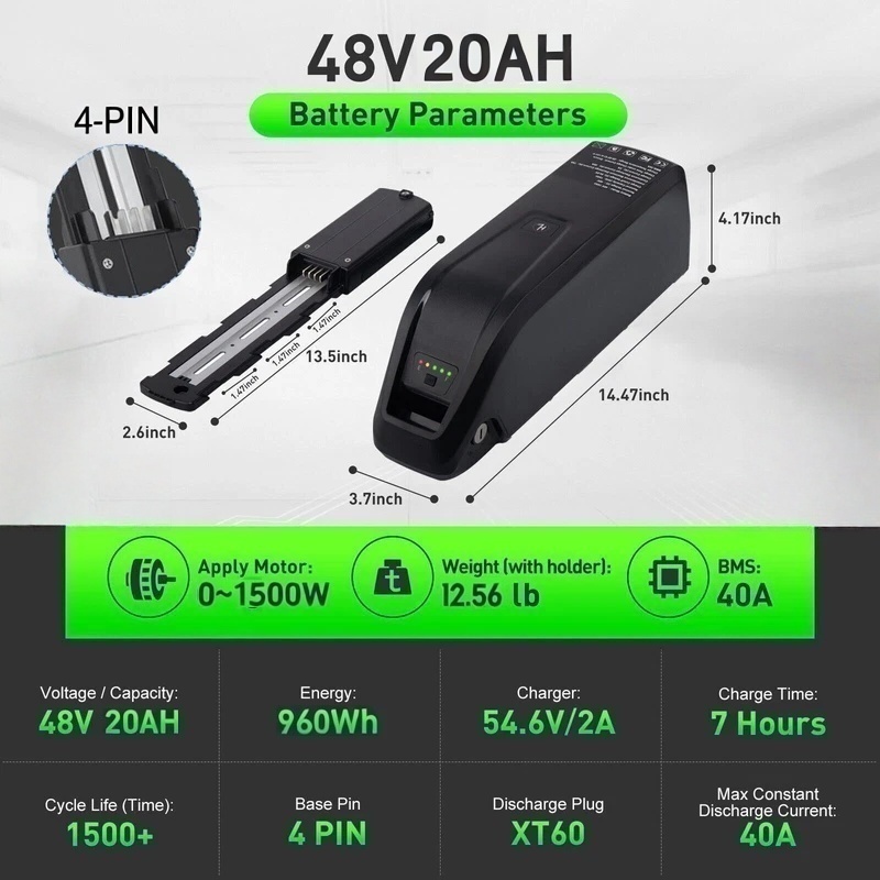 Hailong E-Bike バッテリー 36V 48V 2 - Ebike Battery 48V 20Ah Hailong のレビューと価格
